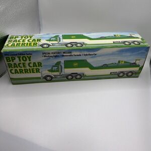 1993 BP Toy Race Car Carrier Truck Trailer -Limited Edition Series In New in Box